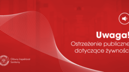 Ogłoszenie Głównego Inspektora Sanitarnego